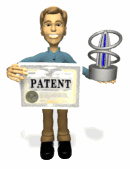 GIF animado (72023) Inventor con su patente