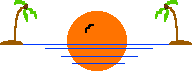 Imagen GIF de Isla tropical animado
