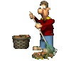 GIF animado (72039) Jardinero barriendo hojas