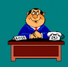GIF animado (72297) Jefe de oficinistas