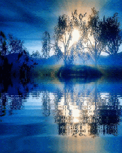 GIF animado (66259) Lago noche