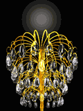 GIF animado (63517) Lampara arana cristales
