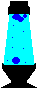 GIF animado (63522) Lampara lava azul celeste