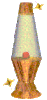 GIF animado (63525) Lampara lava dorada