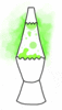 GIF animado (63533) Lampara lava verde