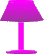 GIF animado (63539) Lampara mesa rosa