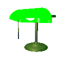 GIF animado (63540) Lampara mesa verde