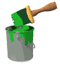 GIF animado (62519) Lata pintura verde