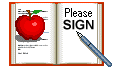 GIF animado (64838) Libro firmas manzana