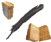 GIF animado (64831) Libros pluma