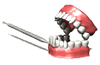 GIF animado (62066) Limpiando una dentadura postiza