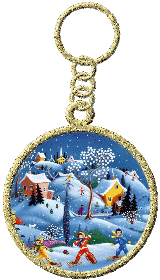 Imagen GIF de Llavero navidad animado