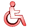 GIF animado (62093) Logo minusvalido rojo