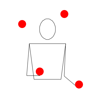 GIF animado (72138) Malabares con cuatro bolas