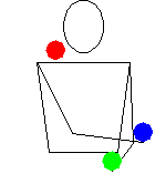 GIF animado (72141) Malabares con tres bolas cruzando los brazos