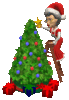GIF animado (60931) Mama noela arbol navidad