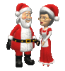 GIF animado (60932) Mama noela besa papa noel