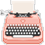 GIF animado (65074) Maquina escribir rosa