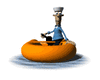 GIF animado (72153) Marinero conduciendo bote