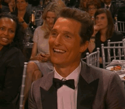 Imagen GIF de Matthew mcconaughey feliz animado