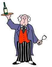 Imagen GIF de Mayordomo gracioso animado