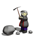 GIF animado (72264) Miner picando roca