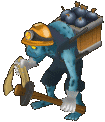 GIF animado (72267) Minero azul raro