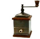 Imagen GIF de Molinillo cafe antiguo animado