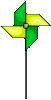 GIF animado (64295) Molinillo verde amarillo