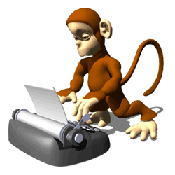 GIF animado (65077) Mono maquina escribir