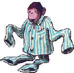 GIF animado (65696) Mono pijama