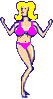 GIF animado (70756) Mujer bikini bailando