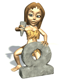 GIF animado (70831) Mujer cavernicola tallando