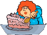 GIF animado (70765) Mujer comiendo pastel