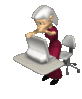 GIF animado (71996) Mujer informatica enfadada