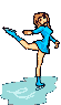 GIF animado (70772) Mujer patinando hielo