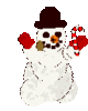 GIF animado (60300) Muneco nieve alocado