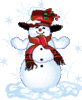 GIF animado (60413) Muneco nieve aplaudiendo