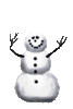 GIF animado (60304) Muneco nieve asustado