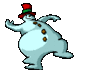 GIF animado (60306) Muneco nieve bailando