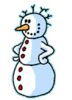 GIF animado (60307) Muneco nieve bailando