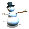 GIF animado (60394) Muneco nieve balanceo