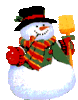 GIF animado (60315) Muneco nieve bonito