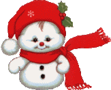 GIF animado (60420) Muneco nieve bufanda roja