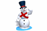 GIF animado (60398) Muneco nieve charco