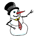 GIF animado (60325) Muneco nieve corbata