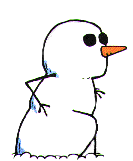 GIF animado (60328) Muneco nieve corriendo