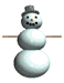 GIF animado (60386) Muneco nieve d girando