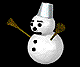 GIF animado (60387) Muneco nieve d negro