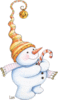 GIF animado (60424) Muneco nieve duende